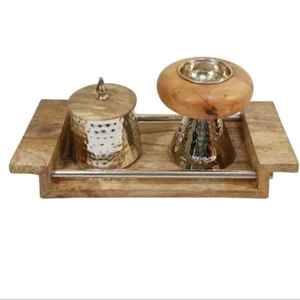 Quemador de Incienso de Madera Hecho a Mano, Diseño Único, Porta Incienso de Madera, Decoración India Hecha a Mano para el Hogar - Product Image 1