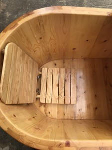 [HOT SELLING] | Japanese Ofuro Round Wooden Bathtub Cedar Barrel Soaking Tub For Spa Villa Resort From Blue Lotus Vietnam - Product Image 3