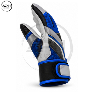 Guantes de Montaje Azul Rey y Gris con Inserciones de Malla de Nido de Abeja y Detalles Curvos en la Palma, Novedad 2026, Gran Venta - Product Image 4