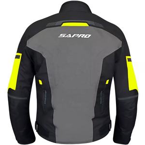 Blouson d'été pour moto pour hommes et femmes, équipement de moto avec rembourrage de protection, tissu Cordura, visibilité nocturne améliorée - Product Image 3