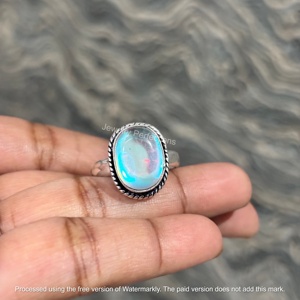 Jewelry Perfections Religious Style Silver Moissanite Bezel <b>Set</b> Oval Gemstone Wedding <b>Ring</b> for Women <b>Men</b> Unisex - Product Image 1