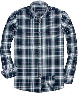 Camisa a cuadros informal para hombre con tacto de tela suave y cepillada, y nueva camisa informal a cuadros de moda para hombre y ropa informal de oficina. - Product Image 6