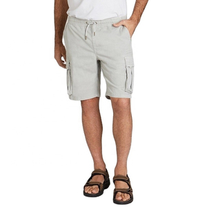 Pantalones Cortos Cargo Rectos de Algodón Tejido 3D Sólido Casual para Hombre, Transpirables, con Múltiples Bolsillos, para Uso en Exteriores y Gimnasio - Product Image 5