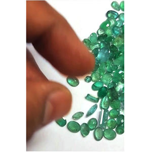 146 Piezas de Esmeralda Zambiana Natural de 4mm - 12mm, Corte Ovalado Cuadrado, 103 Quilates, Lote Iroc Sales, Alta Calidad, Corte Panna, Piedras Preciosas Sueltas, US$145 - Product Image 3