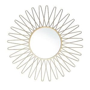 Antique <b>Framed</b> Iron Metal Round Shape Gold Finish Decorative Wall <b>Mirror</b> Crafts Wholesale Home Wall Arts - Product Image 5