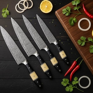 Premium High Quality Damascus Steel 5-PCS Chef <b>Knife</b> Set Micarta and <b>Bone</b> <b>Handles</b> Design Utility Hunting <b>Knives</b> A&M Enterprises - Product Image 5
