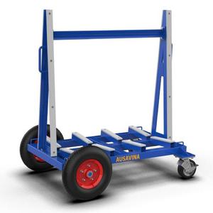 BUGGY DE LOSA DE DOBLE CARA AUSAVINA almacena y transporta losas de piedra alrededor de fábricas o cualquier espacio pequeño. - Product Image 2