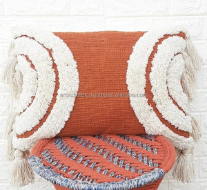 Boho Woven Tufted Decorative Throw Pillow Cover Animal/Dot Pattern Cushion <b>for</b> Sofa Couch Bedroom <b>Car</b> Living Room - Product Image 5