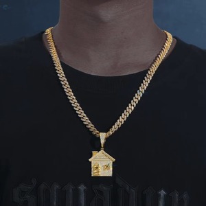 Colgante Personalizado de Moissanita con Incrustaciones de Diamantes, Plata 925, Estilo Hip Hop, para Uso Diario Masculino, Colgante Temático, Colgante Bling para Raperos - Product Image 3
