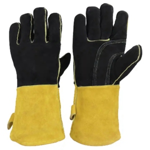 Meilleurs gants de soudage en cuir de vachette renforcé, résistants à la chaleur et aux étincelles, pour travaux lourds, barbecue, soudeurs, gants de sécurité - Product Image 3
