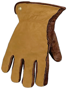 Men's Water Resistant Cowhide Leather Work Gloves Safety Cuff 2 Mil Thickness <b>10</b> <b>Inch</b> for Construction Gardening Shrink - Product Image 2