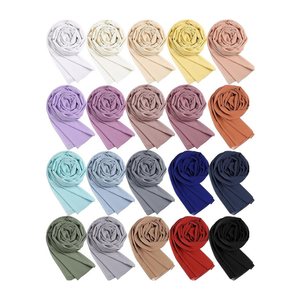 ผ้าคลุมฮิญาบแบบเรียบสำหรับผู้หญิง ผ้าเนื้อนุ่ม ผ้าพันคอแบบมุสลิม เสื้อผ้าอิสลาม ผลิตจำนวนมาก จัดจำหน่ายโดยผู้ผลิต - Product Image 5