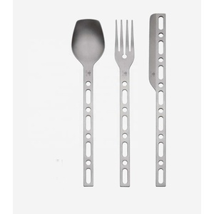 Ensemble de couverts en acier inoxydable plaqué argent avec un design moderne unique, manche épais en céramique de haute qualité, couverts exceptionnels - Product Image 5