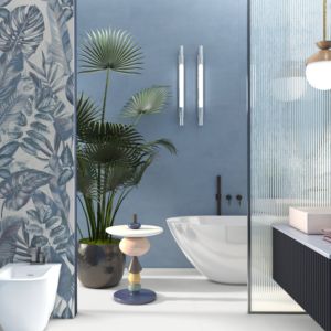 Revêtement mural en porcelaine émaillée sculptée 600x1200, grand format, texture luxueuse pour les murs des propriétés commerciales - Product Image 1