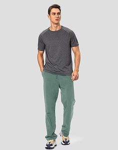 Casualwear Men's Mid Waist Eco-Friendly Waterproof Fleece <b>Jogger</b> Pants <b>with</b> <b>Zip</b> <b>Pocket</b> Casual Sweatpants - Product Image 6