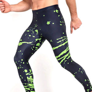 Leggings Deportivos de Compresión de Alta Calidad para Hombre, Cintura Elástica, Tallas Grandes, Secado Rápido, Transpirables, Anti-UV, Spandex/Poliéster - Product Image 2