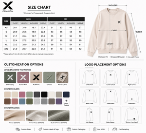 เสื้อสเวตเชิ้ตคอกลมผู้หญิง X ดีไซน์เรียบง่าย สีพื้น ผ้าฝ้ายผสมระบายอากาศได้ดี เหมาะสำหรับใส่ในฤดูใบไม้ร่วง เนื้อผ้านุ่มสบาย - Product Image 5