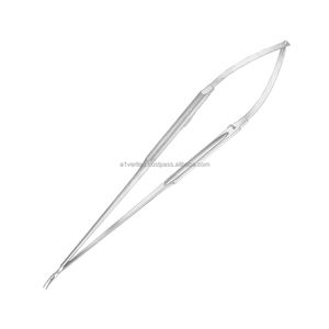 Portaagujas Microquirúrgicos Reutilizables Manuales Rectos y Curvos A-1 VERITAS de 23 cm, Instrumentos Quirúrgicos de Sutura - Product Image 4