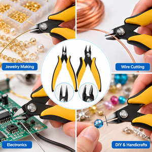 Cortadores Diagonales de 5 Pulgadas con Mandíbula Puntiaguda para Joyería, Electrónica, Bricolaje y Corte de Alambres ZetomedPro - Product Image 4