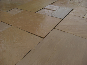 Paquete de adoquines de piedra arenisca marrón otoñal GROCON de 22 mm, losas de pavimentación naturales, duraderas, modernas y ecológicas para exteriores. - Product Image 3