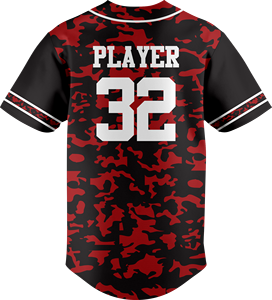 Maillot de baseball/softball personnalisé imprimé par sublimation, motif camouflage pur, respirant et confortable, pour homme, à manches courtes, vierge et personnalisable - Product Image 2