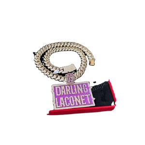 Pendentif Hip Hop Authentique Entièrement Sertie de Diamants Moissanite Personnalisés, Bijoux de Mode Antique pour Fête Unisexe - Product Image 1
