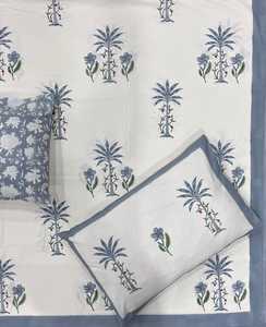 Juego de Sábanas de Algodón con Estampado Artesanal Tradicional, Decoración Étnica para Interiores, Juego de Ropa de Cama Suave y Cómodo, Suministro al por Mayor - Product Image 1