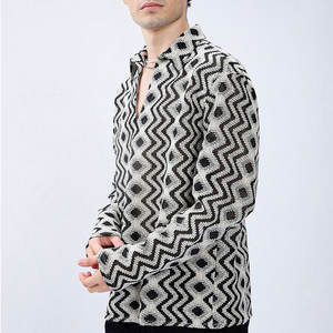 Wholesale Logo Style <b>Men's</b> Breathable Twill Anti-Wrinkle Button <b>Fleece</b> <b>Lined</b> Flannel Quilted Plaid Thermal Casual <b>Shirt</b> - Product Image 5