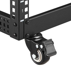 Rack Server Open Frame 9U Autoportante con Profondità Regolabile 23-40, Ruote Girevoli a 360 Gradi, Montaggio a Parete H, Rack di Rete/Utility - Product Image 1