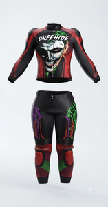 Traje de Motociclismo para Mujer, Homologado CE Nivel 2, Armadura de Cuero Vacuno/Canguro, Mono de 1 Pieza para Pista - Product Image 1