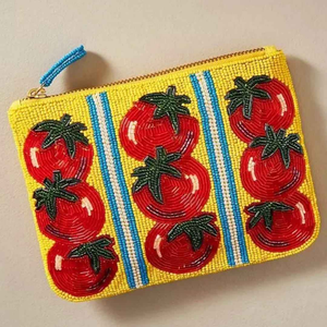 Monedero Clásico Hecho a Mano Personalizable con Bordado de Cuentas, Patrón de Dibujos Animados, Bolsa Gris con Cuentas de Vidrio, Cartera, Llavero y Cremallera - Product Image 3