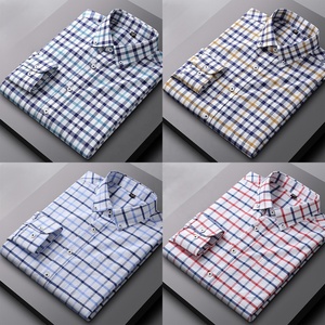 Chemise à manches longues boutonnée en coton Oxford 100% pour homme, à rayures, OEM ODM, lavage enzymatique, style business décontracté, à carreaux, vente en gros - Product Image 6