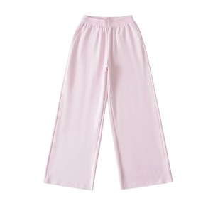 Pantalones Casuales de Verano para Mujer, de Cintura Alta Elástica, Pierna Ancha, Estilo Oxford, Antiarrugas, Hip Hop, Lisos, Sueltos y Rectos - Product Image 1