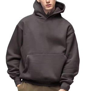 Hot Sale Men's Regular Fit Pullover Hoodies Pocket Custom Logo 100% Cotton <b>Thick</b> 3D Embossed <b>Fleece</b> Breathable Quick-Dry Heavy - Product Image 5