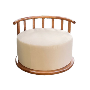 Round <b>Sofa</b> With Teak <b>Wood</b> <b>Frame</b> Garden Round <b>Sofa</b> For Garden and Livingroom Nordic <b>Sofa</b> Manufacturing In Indonesia - Product Image 6
