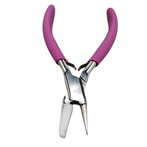 Teflon Flat Jaw and <b>Round</b> <b>Nose</b> <b>Pliers</b> Carbon Steel Jewelry Making Tools for Wire Wrapping Bending Loop Forming and Shaping - Product Image 4