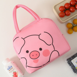 Cute Cartoon Pattern Waterproof Insulated Lunch <b>Box</b> Custom Logo Oxford Material <b>Cooler</b> Bags for Kids Students Pack Food Use - Product Image 2