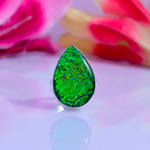 Australian Triplet <b>Opal</b> <b>Ring</b> 925 Sterling <b>Silver</b> Australian Triplet <b>Opal</b> Jewelry Gift for Her - Product Image 1