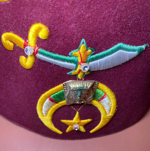 Sombrero Fez Shriners de Lana 100% de Calidad Premium 2026 para Exteriores con Letras Bordadas a Mano, Bajo MOQ, Servicio OEM, Ropa Masónica - Product Image 2