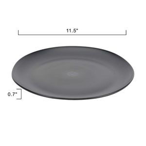 Set di Stoviglie Ecologiche in Plastica Riciclata, 12 Pezzi, Nero - Product Image 2