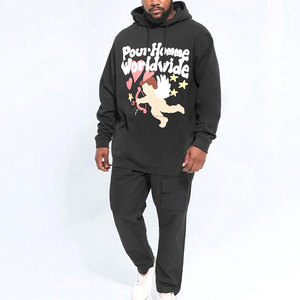 Nueva Llegada, Fabricantes de Ropa Urbana Personalizada en Blanco con Tela de Algodón OEM, Conjuntos Deportivos Extra Grandes para Hombre, Transpirables y de Venta Caliente - Product Image 1