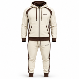 Survêtement unisexe personnalisé 2 pièces, coupe oversize, écologique, imperméable, léger, décontracté, 100 % coton, à capuche, respirant, couleur unie - Product Image 2