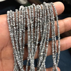 Cuentas de Diamante Gris Irregulares sin Cortar, Cuentas de Diamante Sueltas, Proveedor al por Mayor, Precio de Fábrica, Piedras Preciosas de Alta Calidad para Joyería - Product Image 2