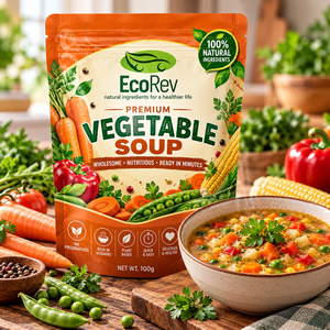 EcoRev Premium Mushroom Soup 100g Natural Ingredients No Preservatives Chemical Free Ready In Minutes - Product Image 4