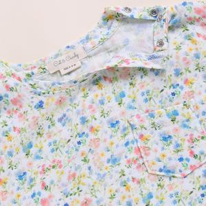 Camisetas con estampado floral de Primavera de gran tamaño de muselina orgánica de calidad superior para recién nacidos y bebés - Product Image 3