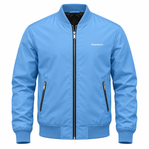 Chaqueta Bomber de Hip Hop Personalizada de Alta Calidad para Hombre, Chaqueta de Invierno con Cuello Alto, Colección de Invierno, Chaqueta de Tela para Hombre - Product Image 3