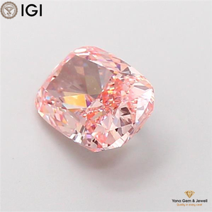 Bague pour femme en diamant CVD cultivé en laboratoire, taille coussin, 2,51 carats, certifié IGI, clarté VVS2, couleur rose vif fantaisie, pour usage quotidien - Product Image 4