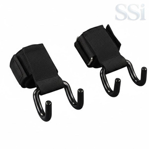 Crochets de levage de qualité professionnelle pour la musculation, sangles de poignet rembourrées pour la force athlétique et le soutien en musculation - Product Image 1