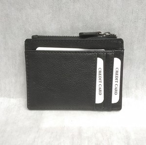 Tarjetero de Cuero Genuino para Tarjetas de Crédito, Débito, Identificación, Documentos, Tarjetas de Metro y Autobús, con Bolsillo para Monedas con Cierre y Protección RFID, Personalizable con Logotipo, Estilo Indio - Product Image 2