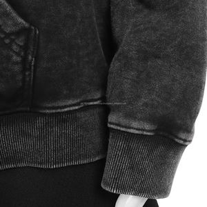 Sudaderas con capucha con cremallera de diseño personalizado de alta calidad, sudaderas con capucha bordadas para hombre, sudaderas con capucha lavadas de algodón 100% de lana de rizo personalizadas - Product Image 5